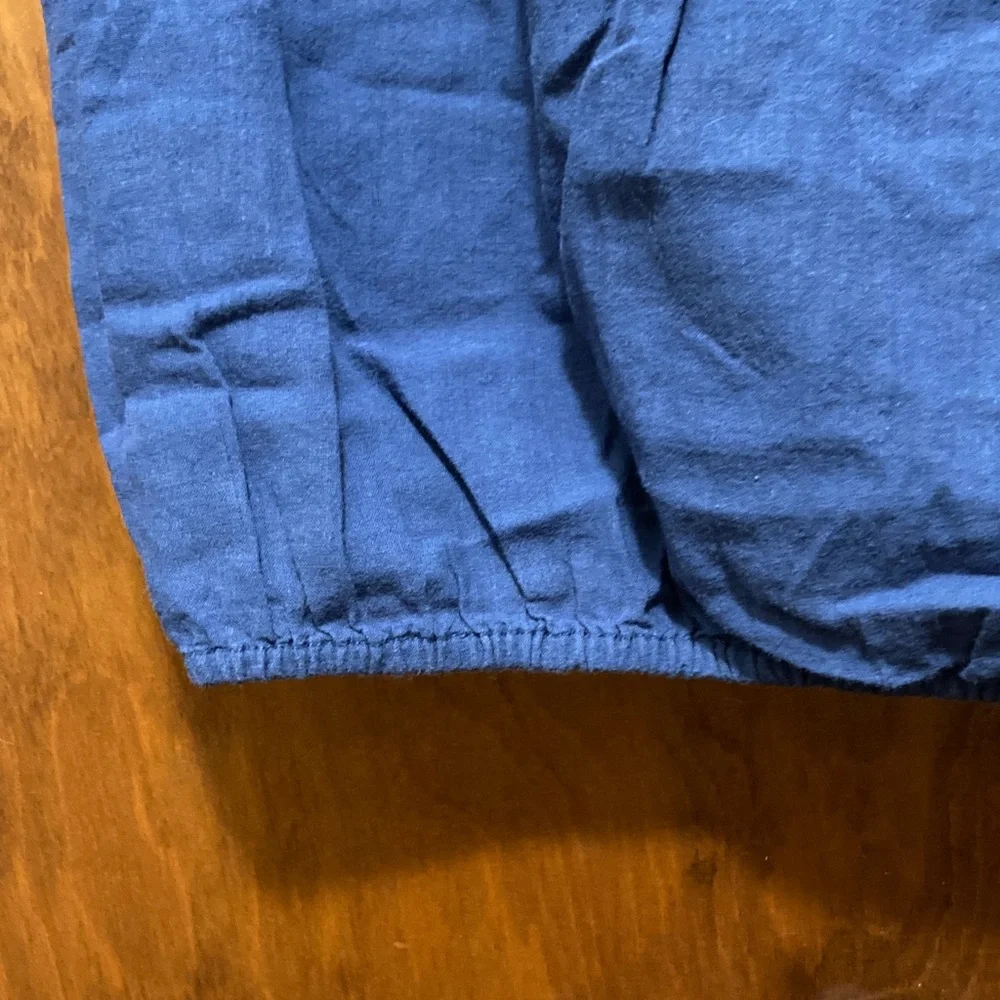 Grand & Greene Royal Blue Cap Sleeve Blouse - Picture 5 of 7